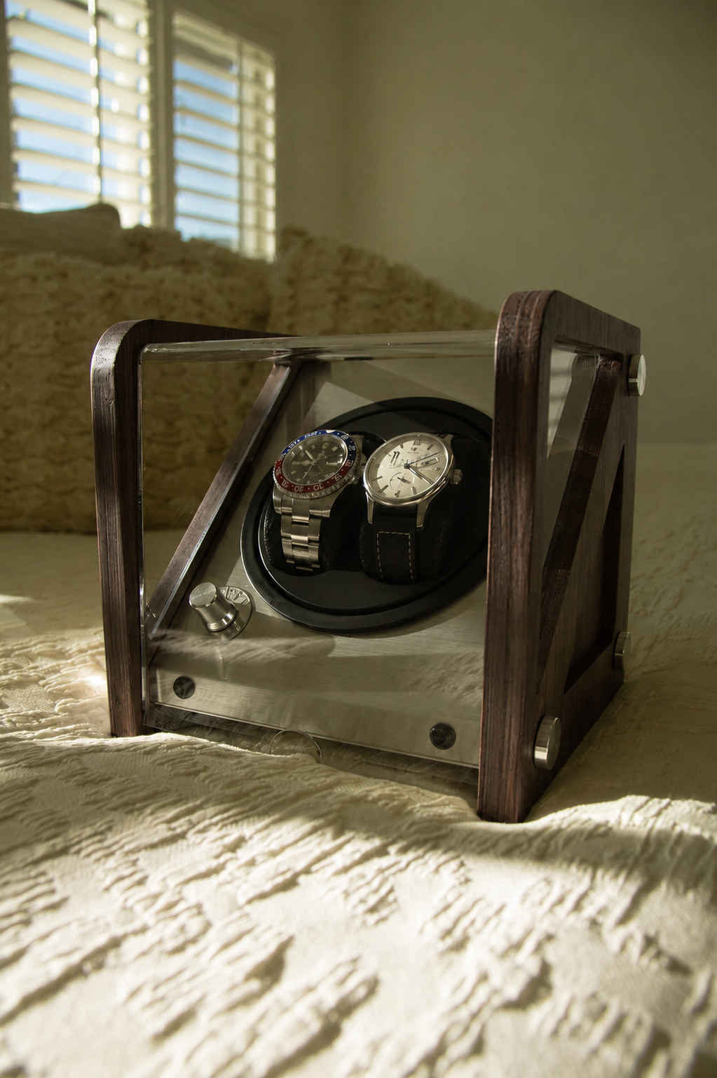Double Watch Winder - Automatic Winder - Charcoal
