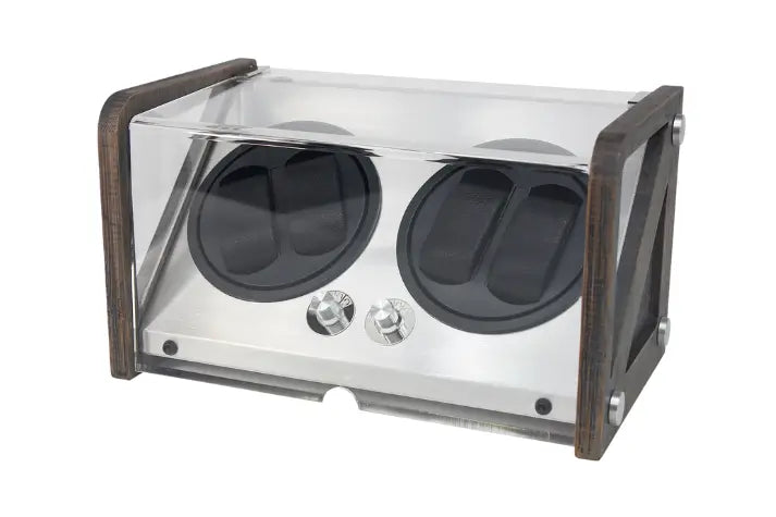 4 Watch Winders - Dark Brown Bamboo