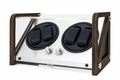 Charcoal 4-watch automatic winder shown holding four watches