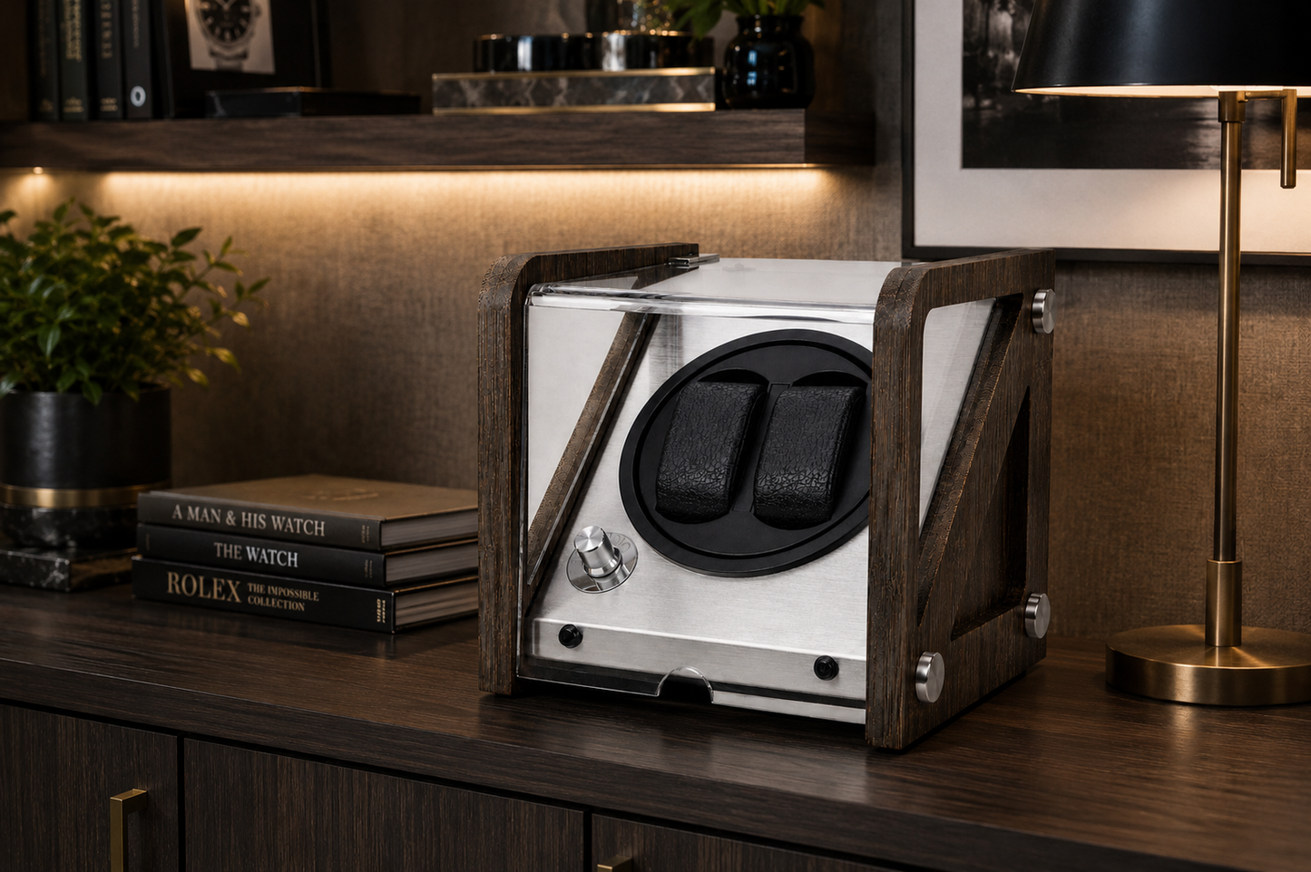 Double Watch Winder - Automatic Winder - Charcoal