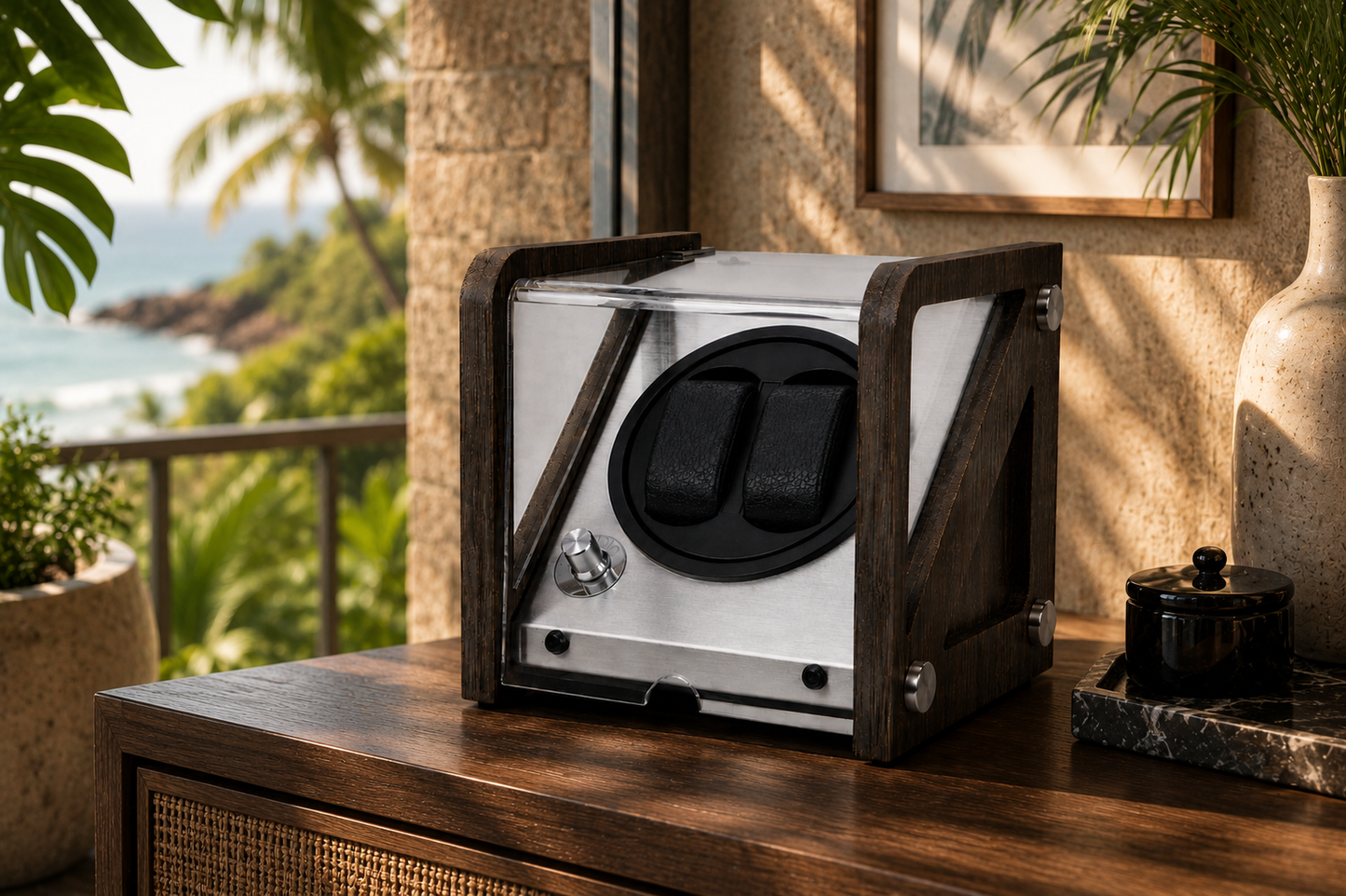 Double Watch Winder - Automatic Winder - Charcoal