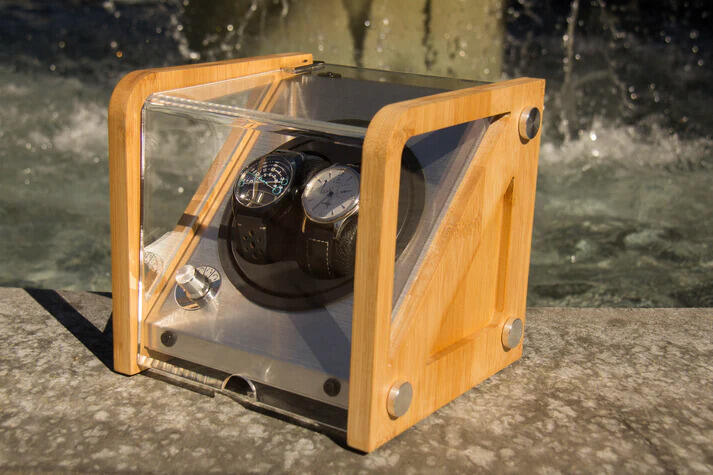 Double Watch Winder - Automatic Winder - Bamboo