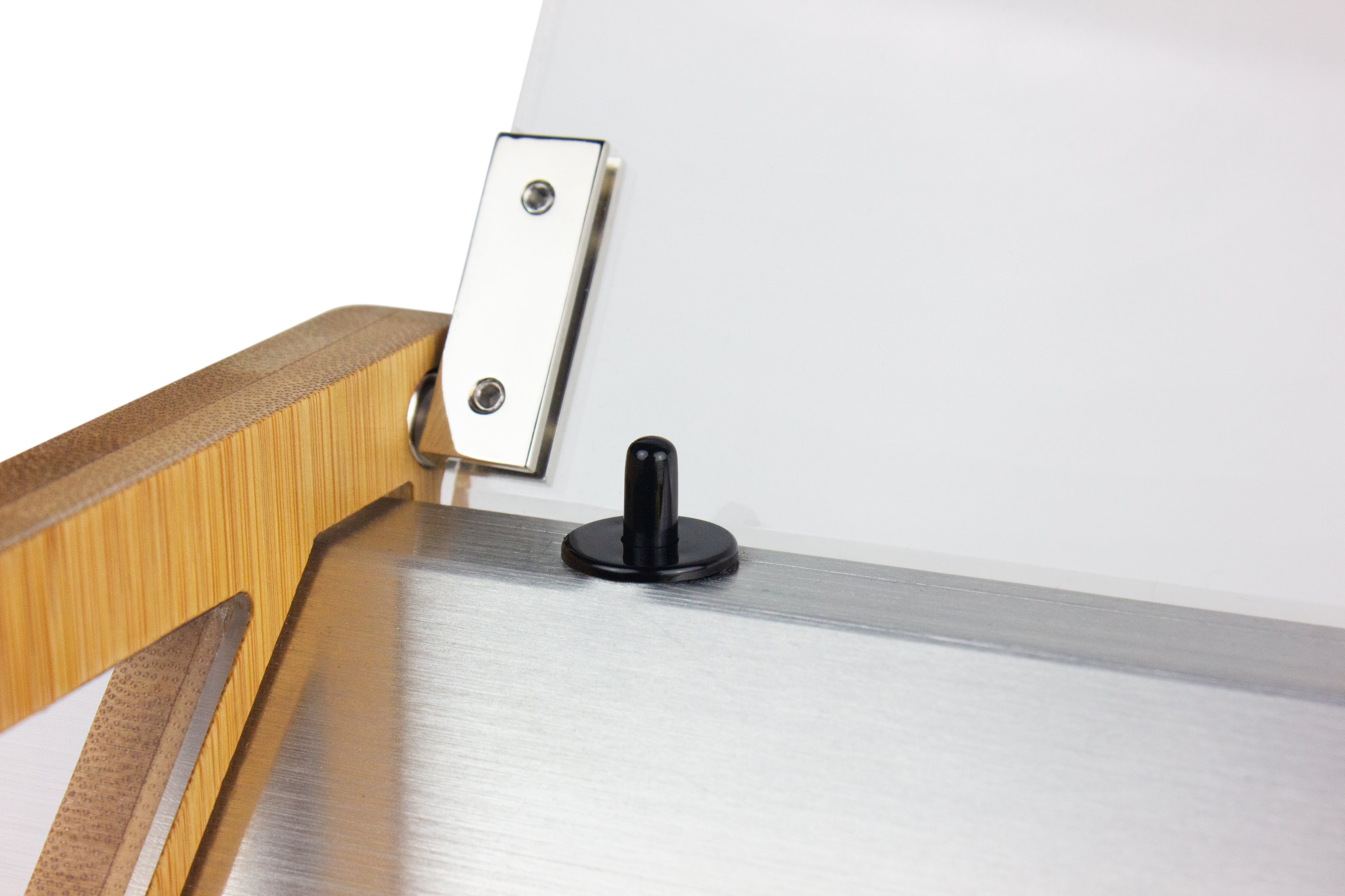 Bamboo double automatic watch winder styled in a modern home setting