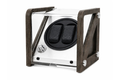 Charcoal 2-watch automatic winder shown holding two watches