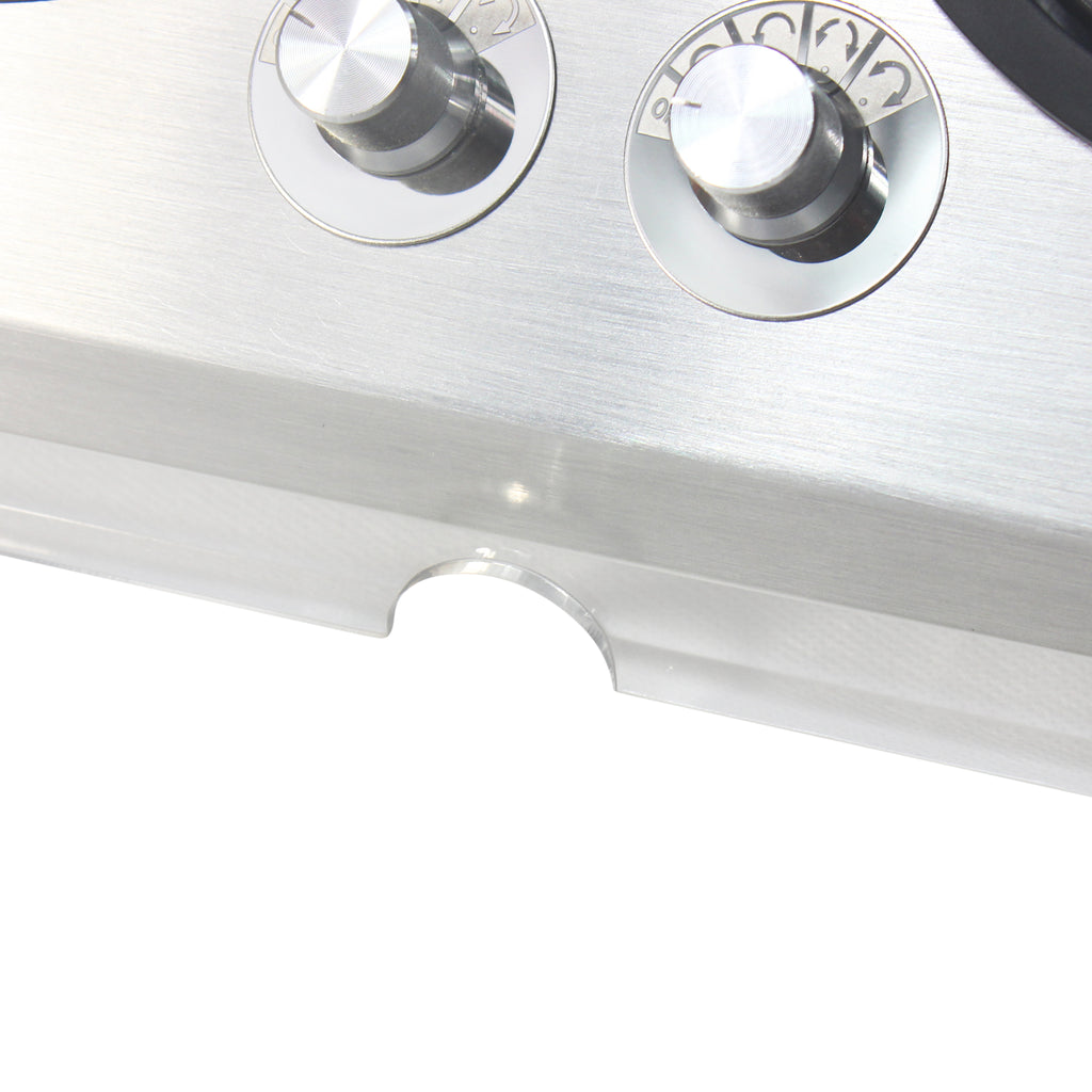 Close-up of charcoal quad winder's quiet motor and display plate
