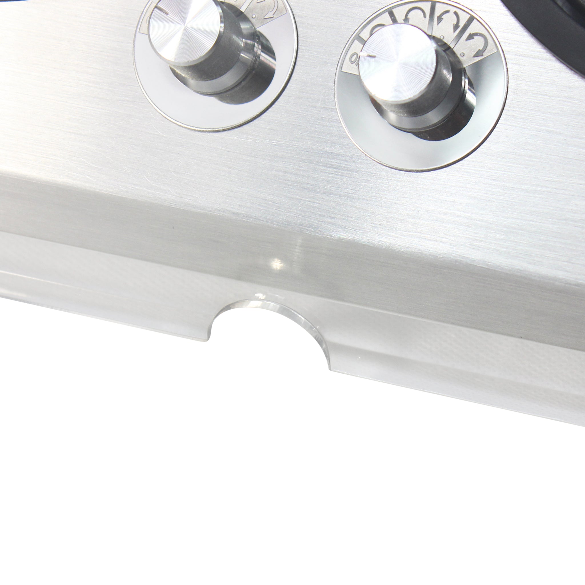 Close-up of charcoal quad winder's quiet motor and display plate